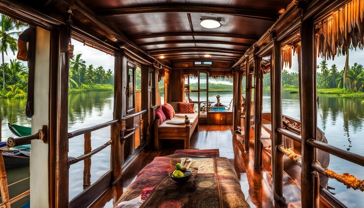 Luxury Houseboat in Kerala